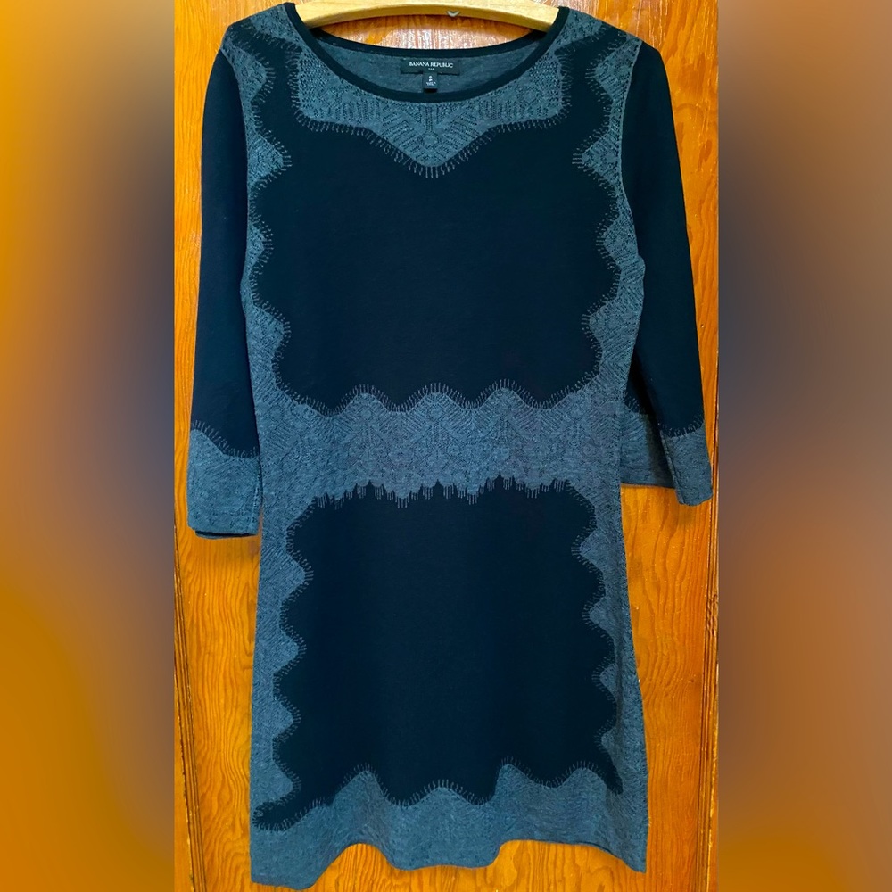 Banana Republic black sweater dress